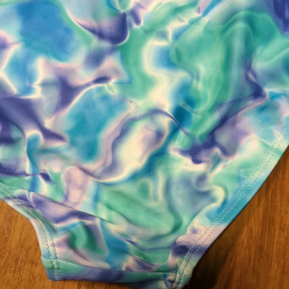 Hurley Girls One Piece Tie-Dye Swim Suit Size 10/12